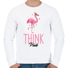 PRINTFASHION thinkpink - Férfi pulóver - Fehér férfi pulóver, kardigán