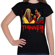PRINTFASHION THINNER - Női póló - Fekete