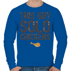 PRINTFASHION This GUY - Férfi pulóver - Királykék