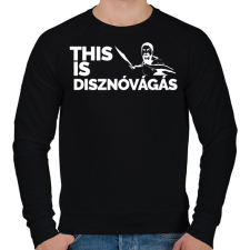 PRINTFASHION This is disznóvágás - Férfi pulóver - Fekete férfi pulóver, kardigán