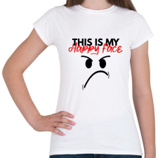 PRINTFASHION This is My happy face - Női póló - Fehér női póló