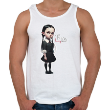 PRINTFASHION This is my happy face! - Wednesday - vicces póló minta - Férfi atléta - Fehér atléta, trikó