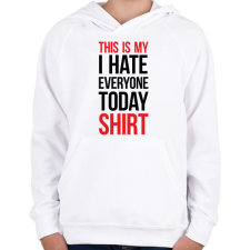 PRINTFASHION This is my shirt - black - Gyerek kapucnis pulóver - Fehér gyerek pulóver, kardigán