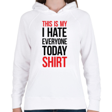 PRINTFASHION This is my shirt - black - Női kapucnis pulóver - Fehér női pulóver, kardigán