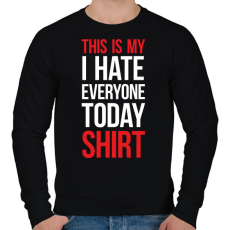 PRINTFASHION This is my shirt - white - Férfi pulóver - Fekete