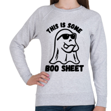 PRINTFASHION This is some BOO SHEET (bullshit) - Női pulóver - Sport szürke női pulóver, kardigán