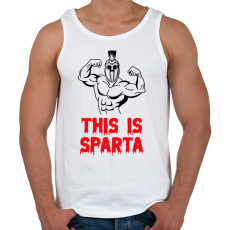 PRINTFASHION This is Sparta 1 - Férfi atléta - Fehér