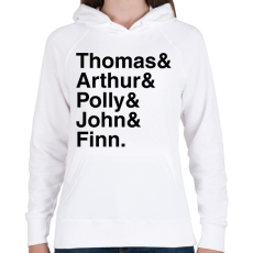 PRINTFASHION Thomas és a többiek - Női kapucnis pulóver - Fehér