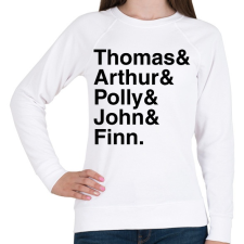PRINTFASHION Thomas és a többiek - Női pulóver - Fehér női pulóver, kardigán