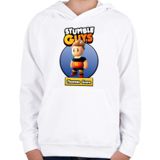 PRINTFASHION Thomas Score - Gyerek kapucnis pulóver - Fehér gyerek pulóver, kardigán