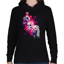 PRINTFASHION Three From The Hell - Női kapucnis pulóver - Fekete női pulóver, kardigán
