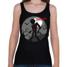 PRINTFASHION Thriller MJ - Női atléta - Fekete női trikó