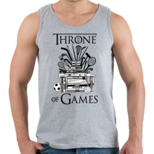 PRINTFASHION Throne of Games - Férfi atléta - Sport szürke atléta, trikó