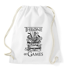 PRINTFASHION Throne of Games - Sportzsák, Tornazsák - Fehér tornazsák