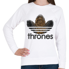 PRINTFASHION Thrones - Női pulóver - Fehér női pulóver, kardigán