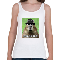 PRINTFASHION Thug Life Capybara - Női atléta - Fehér
