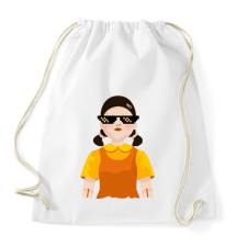 PRINTFASHION Thug Life Squid Game Doll - Sportzsák, Tornazsák - Fehér tornazsák
