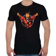 PRINTFASHION Thunderdome  - Férfi póló - Fekete