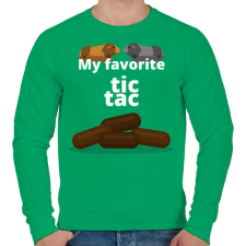 PRINTFASHION Tic Tac - Férfi pulóver - Zöld férfi pulóver, kardigán