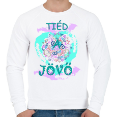PRINTFASHION Tiéd a jövő! - Férfi pulóver - Fehér