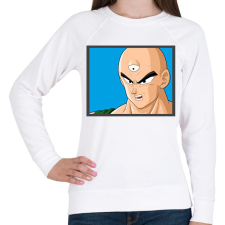 PRINTFASHION Tien Shinhan - Női pulóver - Fehér női pulóver, kardigán