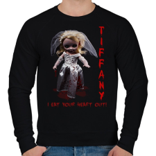 PRINTFASHION tiffany - Férfi pulóver - Fekete férfi pulóver, kardigán