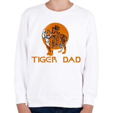 PRINTFASHION tiger dad - Gyerek pulóver - Fehér