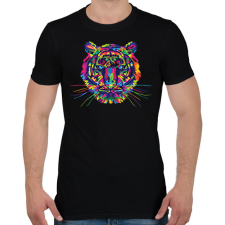 PRINTFASHION Tiger - Férfi póló - Fekete férfi póló