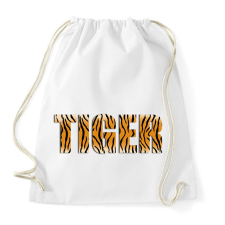PRINTFASHION Tiger - Sportzsák, Tornazsák - Fehér tornazsák