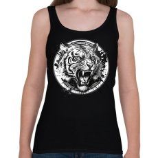 PRINTFASHION Tigris black and white - Női atléta - Fekete