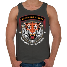 PRINTFASHION Tigris - Férfi atléta - Sötétszürke