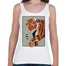 PRINTFASHION Tigris - Női atléta - Fehér