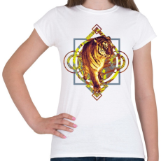 PRINTFASHION Tigris - Női póló - Fehér