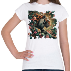 PRINTFASHION Tigris - Női póló - Fehér