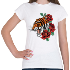 PRINTFASHION tigris - Női póló - Fehér