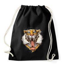 PRINTFASHION Tigris - Sportzsák, Tornazsák - Fekete tornazsák