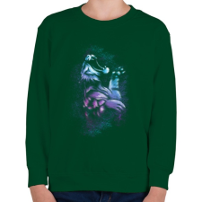 PRINTFASHION Tigriscsapás - Gyerek pulóver - Sötétzöld gyerek pulóver, kardigán