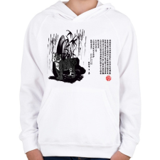 PRINTFASHION tigrises kép - Gyerek kapucnis pulóver - Fehér gyerek pulóver, kardigán