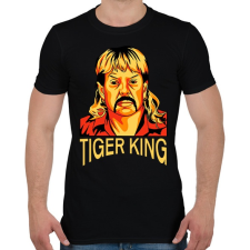 PRINTFASHION Tigriskirály - Férfi póló - Fekete férfi póló