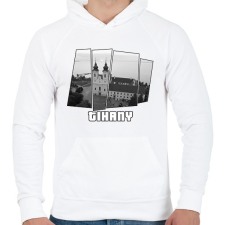 PRINTFASHION Tihany (GTA stílus) - Férfi kapucnis pulóver - Fehér férfi pulóver, kardigán