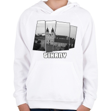 PRINTFASHION Tihany (GTA stílus) - Gyerek kapucnis pulóver - Fehér gyerek pulóver, kardigán