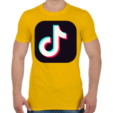 PRINTFASHION Tik Tok App - Férfi póló - Sárga férfi póló