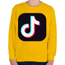 PRINTFASHION Tik Tok App - Gyerek pulóver - Sárga gyerek póló