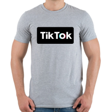 PRINTFASHION Tik Tok BOX - Férfi póló - Sport szürke férfi póló