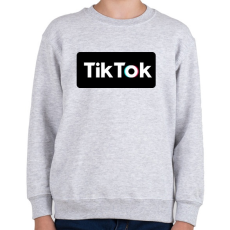 PRINTFASHION Tik Tok BOX - Gyerek pulóver - Sport szürke