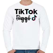 PRINTFASHION Tik Tok Függő - Férfi pulóver - Fehér férfi pulóver, kardigán