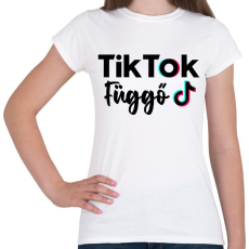 PRINTFASHION Tik Tok Függő - Női póló - Fehér