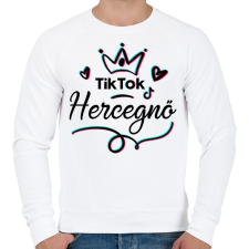 PRINTFASHION Tik Tok Hercegnő - Férfi pulóver - Fehér férfi pulóver, kardigán