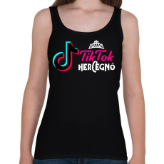 PRINTFASHION Tik Tok Hercegnő - Női atléta - Fekete