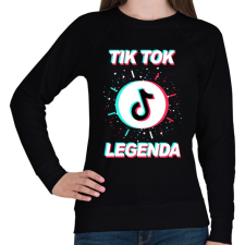 PRINTFASHION Tik Tok Legenda - Női pulóver - Fekete női pulóver, kardigán